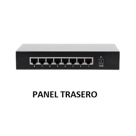 Dahua Pfs30088gt  Switch Gigabit De 8 Puertos No Administrable/ Capa 2/ 10/100/1000 Baset/ Carcasa Metalica/ Switching 16g/ Tasa