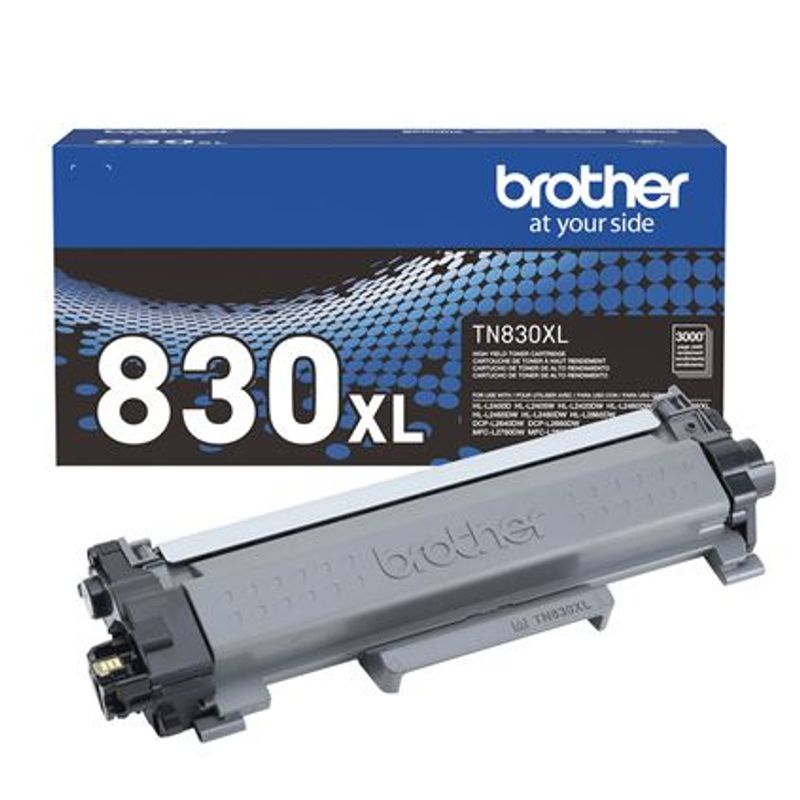 Tóner Brother TN830XL negro rendimiento aproximado 3000 páginas  NMG-30U2