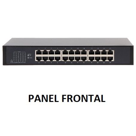 Dahua Pfs302424gt  Switch Gigabit De 24 Puertos No Administrable/ Capa 2/ 10/100/1000 Baset/ Carcasa Metalica/ Switching 48g/ Ta