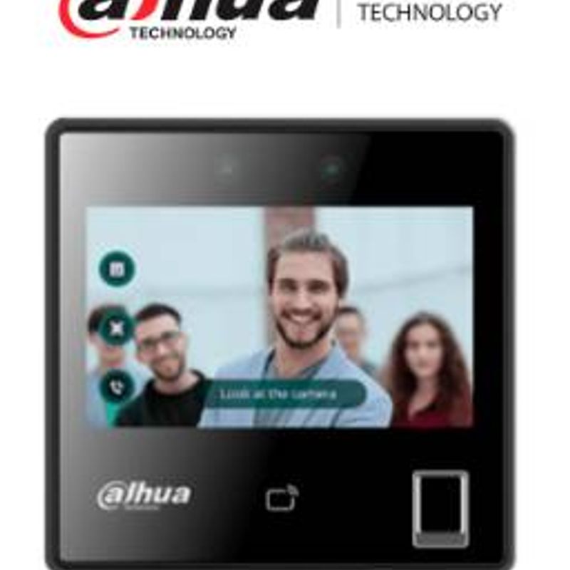 DAHUA DHIASI3214AW Control de Acceso Reconocimiento Facial/Pantalla Touch de 4.3/3000 Rostros/5000 Huellas/3000 Tarjetas MIFARE 