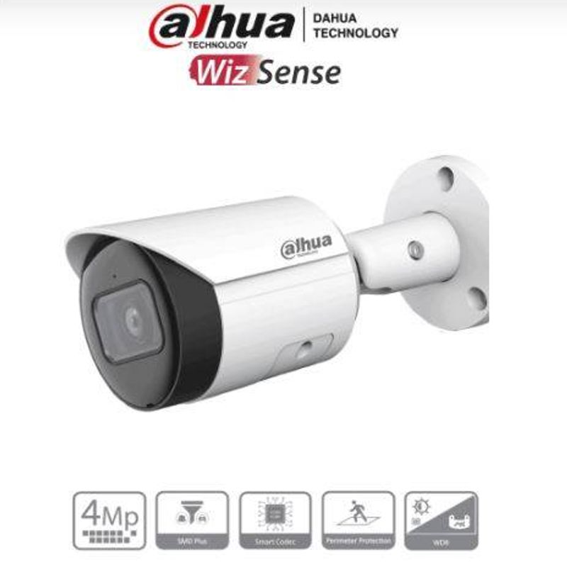 IPCHFW2441SS  Camara IP Bullet 4MP/ WizSense/Lente 2.8mm/ 95 Grados Apertura/ IR 30M/ SMD Plus/ Microfono Integrado/ WDR 120 dB/