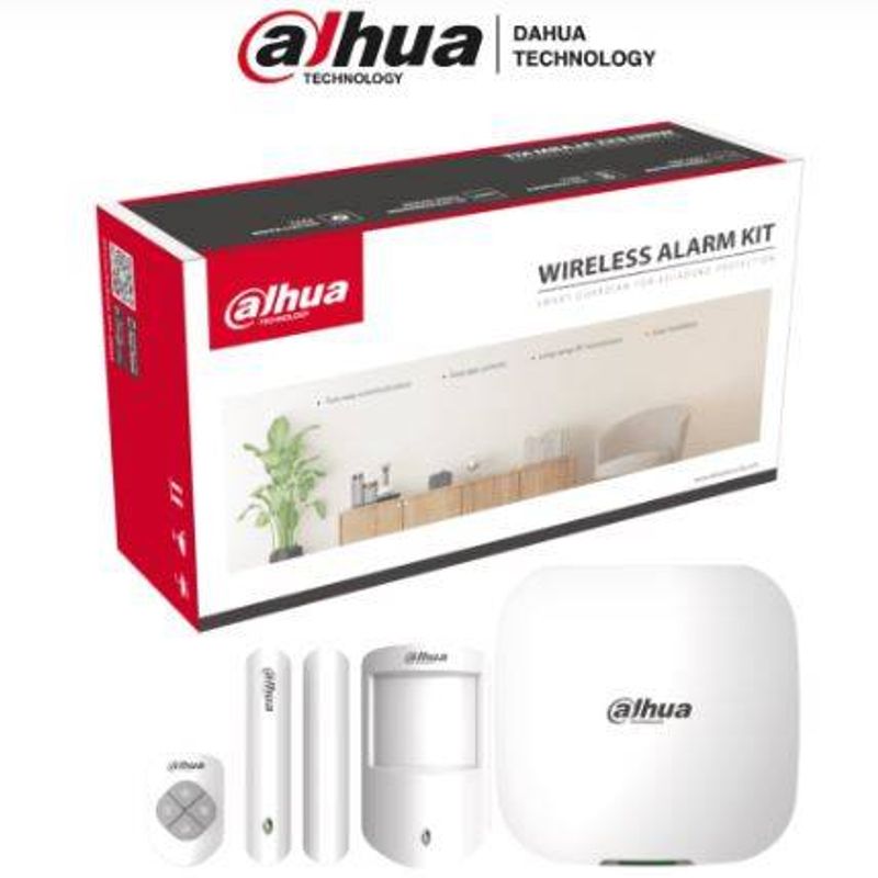 Kit Alarma 4G Wifi Ethernet/Monitoreo APP/Panel Ethernet3G/ 4G (Dual SIM)/Sensor Movimiento/Contacto Magnético Control Remoto NM