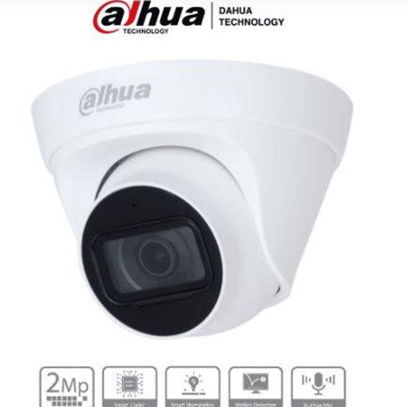  IPCHDW1230T1AS5  Cámara IP Domo de 2 Megapixeles/ Lente de 2.8 mm/ 102 Grados de Apertura/ Microfono Integrado/ IR de 30 Metros