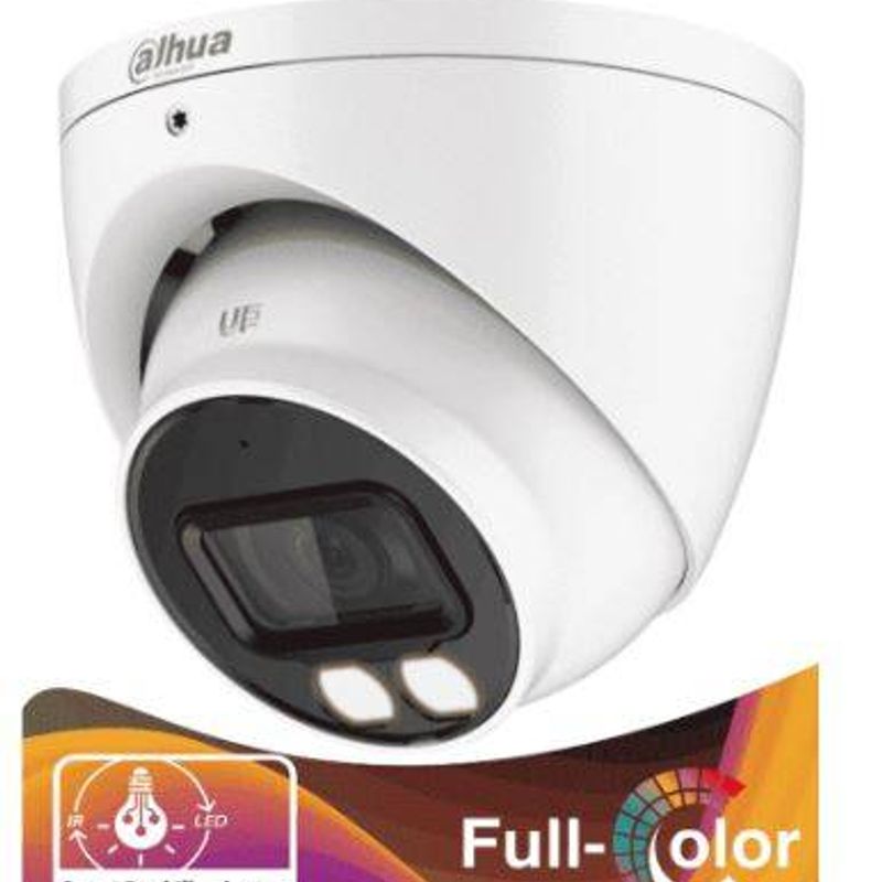 DAHUA HACHDW1239TNILA  Camara Domo de 2 Megapixeles/ Iluminador Dual InteligenteFull Color/ Lente de 2.8 mm/ 107 Grados/ Microfo