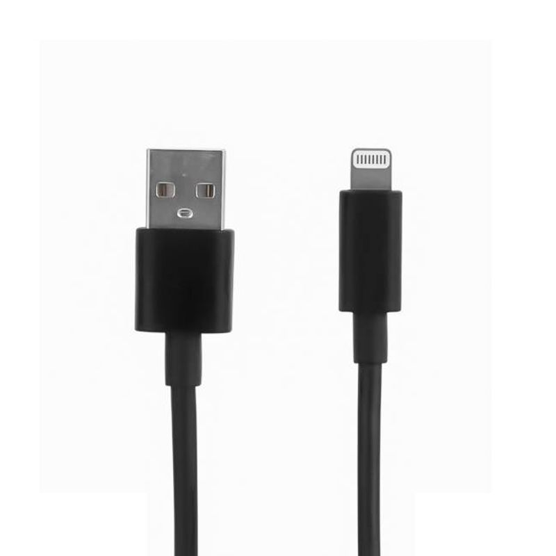 Cable USB A a LIGHTNING color negro. 1 metro de largo. Alta resistencia de materiales y carga rápida DBGUSBLN  NMG-30U2