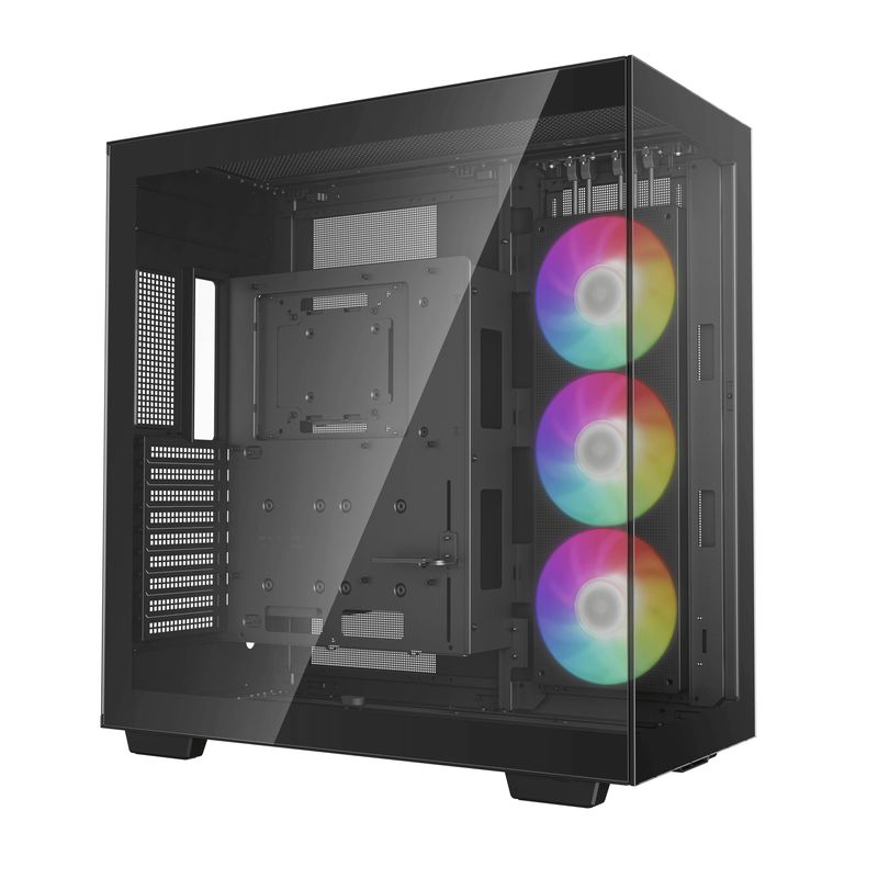 Gabinete Deepcool RCH780 mini ATX EATX GPU de hasta 480 mm. Capacidad 9 ventiladores de 120mm o 140mm. 3 radiadores de 420mm. US