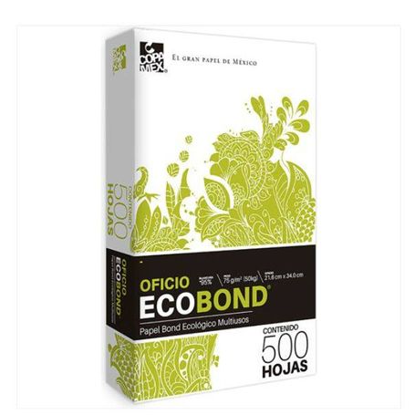 Papel bond tamano Oficio 75 gramaje 95 blancura caja con 10 resmas de 500 hojas cada una 17502237370579 NMG-30U2