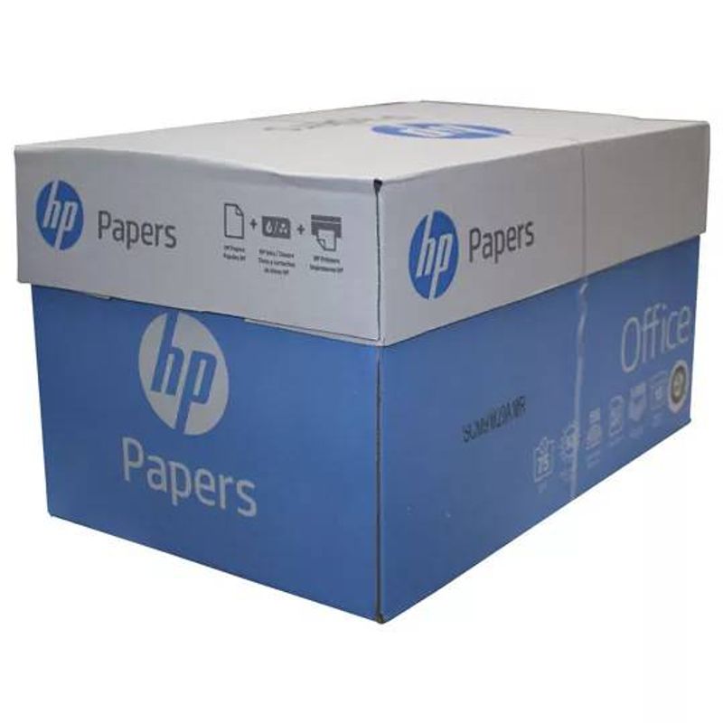 Papel tamano carta color blanco marca HP 764025932868 75gr 92 blancura 10 resmas con  500 hojas cada una NMG-30U2