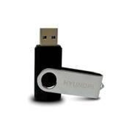 Memoria USB  HYUNDAI CAPACIDAD DE 8GB  U2BKP/8G/NEW  CUERPO PLASTICO/METAL. NEGRO/PLATA NMG-30U2