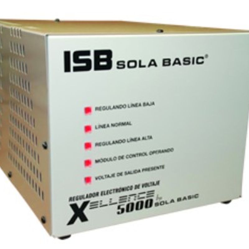 Regulador Industrias Sola Basic XELLENCE 5000 5000 VA 4 Color blanco NMG-30U2