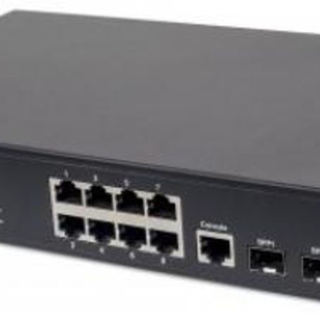 Switch INTELLINET  Administrable Gigabit Ethernet de 8 puertos PoE con 2 puertos Negro 150 W 8 puertos Cat5eCat6 RJ45 NMG-30U2