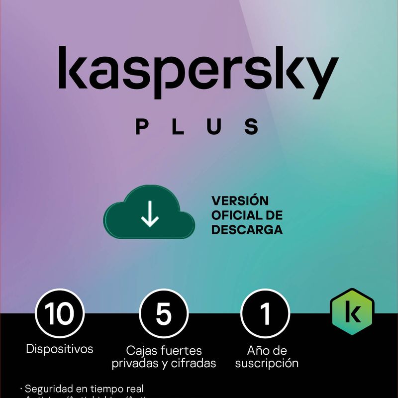 Kaspersky Plus 10 Dispositivos 1 Ano (Internet Security) NMG-30U2