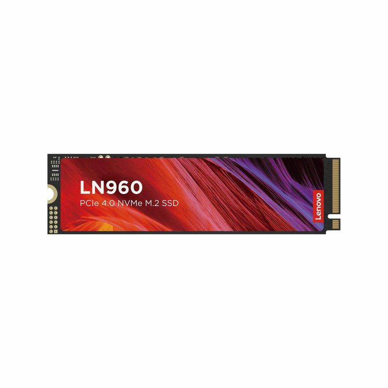 Almacenamiento SSD M.2 2280 Lenovo 2TB LN960 / PCIe 4.0 NVMe / hasta 7400 MB/s de lectura y hasta 6500 MB/s de escritura compati