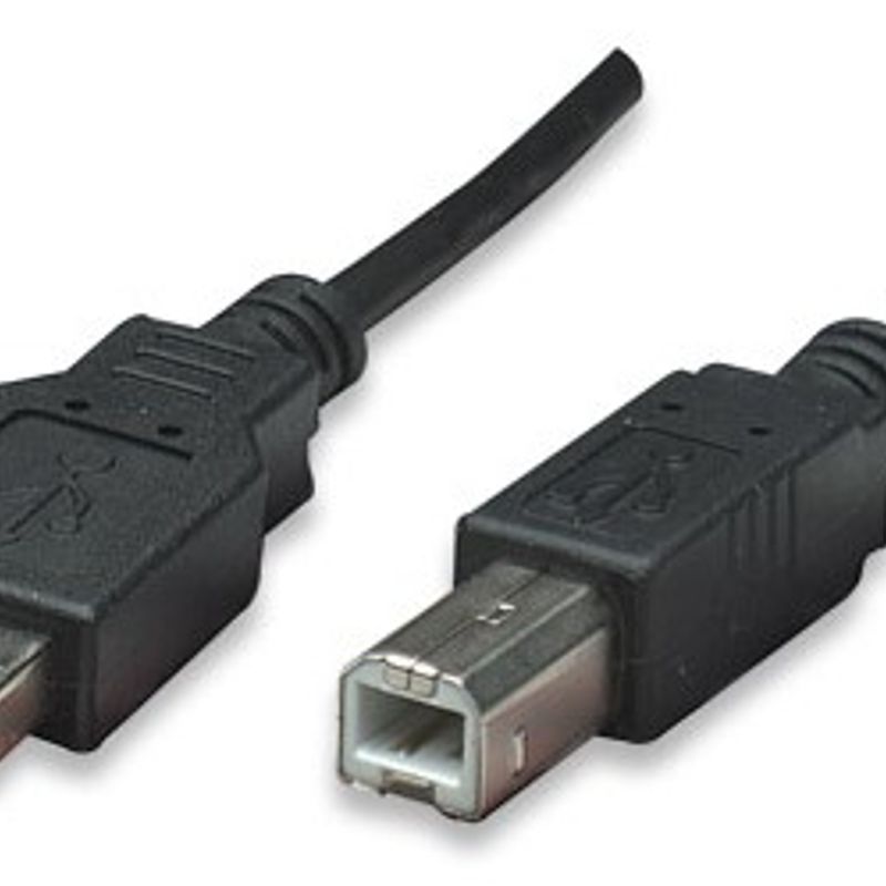 Cable USB MANHATTAN 374507 USB 05 m Negro NMG-30U2