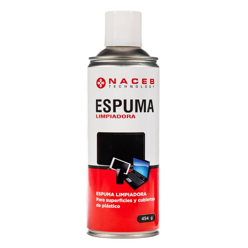 Espuma limpiadora 454 g Mezcla de materiales orgánicos no tóxicos de baja reactividad quimica que no se consideran daninos al me