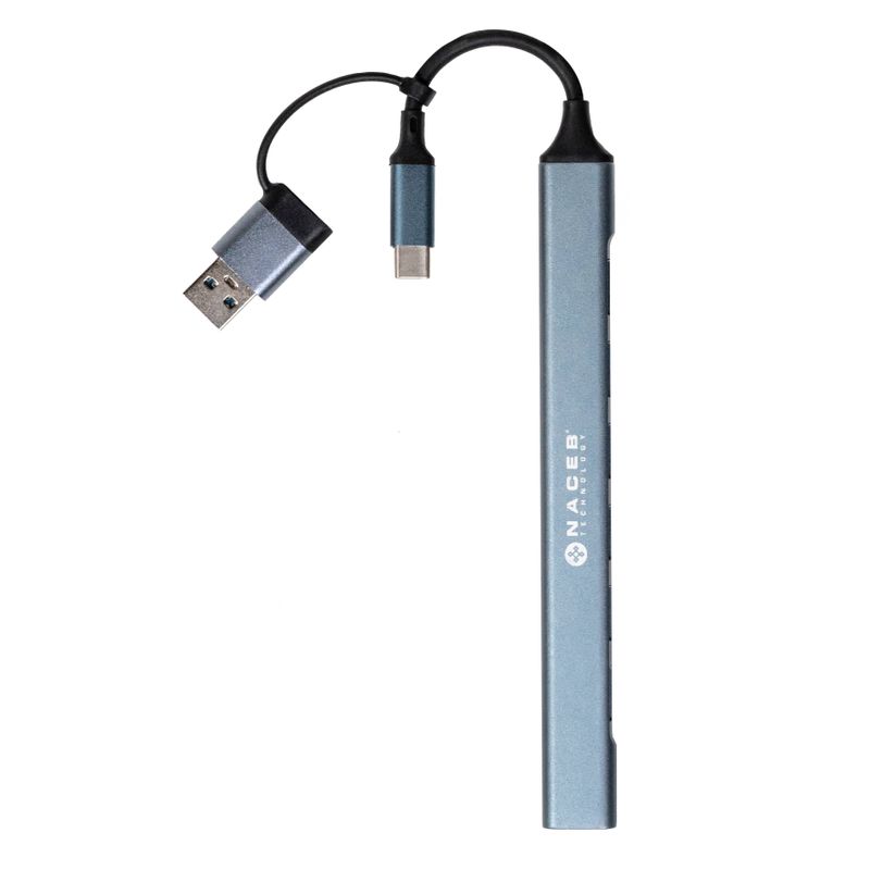 NACEB Hub UsbC/A A 7 Puertos 1Usb 3.0 6Usb2.0 NA0125 NMG-30U2