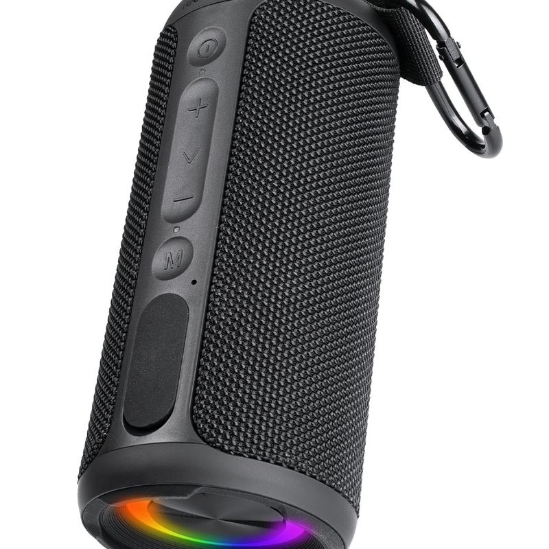 BOCINA BLUETOOTH PORTATIL RGB ALCANCE 10 MTS TIEMPO DE CARGA 4  5 HRS DURACIÓN DE BATERIA7  8 HRS PUERTO DE CARGA TIPO USB C RES