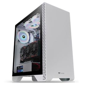 gabinete  thermaltake s300 tg snow edition