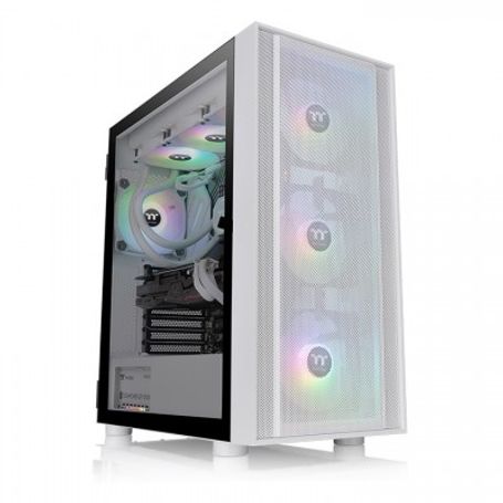 Gabinete  THERMALTAKE H570 TG Snow Mid Tower MidTorre Gabinete Mini ITX hasta EATX Color blanco 6005460