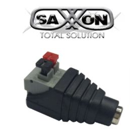 saxxon psubr17h  bolsa de 10 adaptadores hembra tipo jack polarizado de 12 vcc terminales de presion facil instalación27525