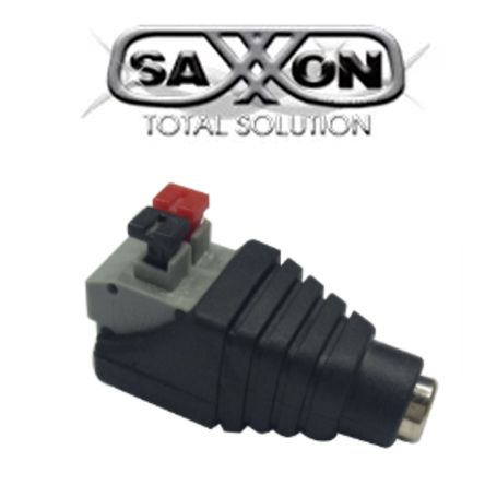 Saxxon Psubr17h  Bolsa De 10 Adaptadores Hembra Tipo Jack Polarizado De 12 Vcc/ Terminales De Presion/ Facil Instalación/