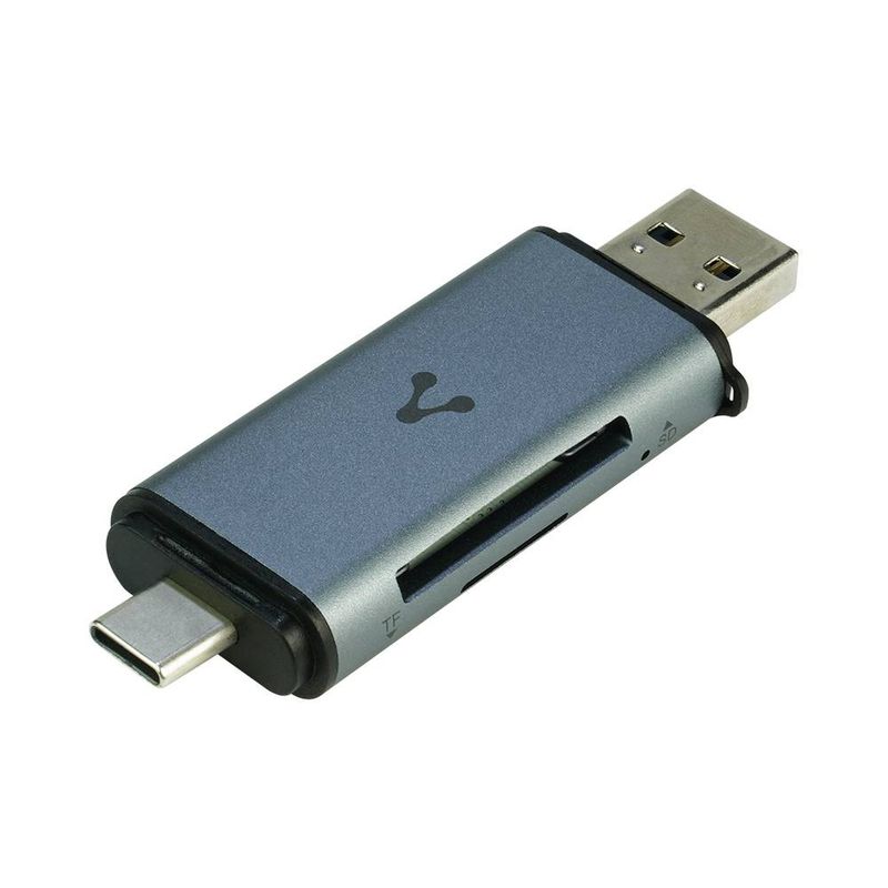 LECTOR DE MEMORIAS VORAGO CR350 SD/MICRO SD USB 3.0 y TIPO C OTG 6005460