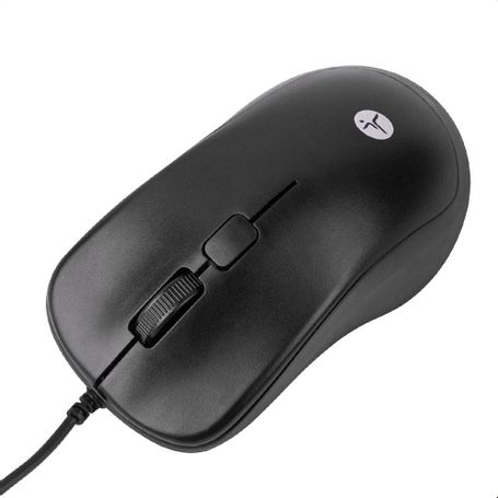 Mouse Alámbrico TZACMOA01 TechZone 1200DPI color negro 1.35m de longitud de cable 3 botones sensor infrarrojo 6005460