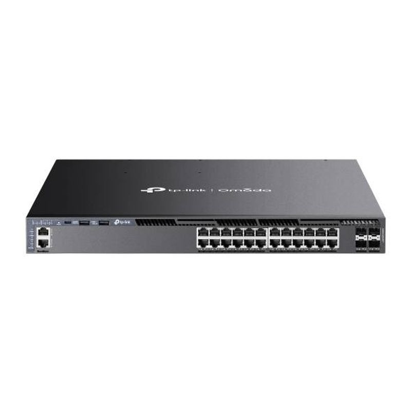 Switch  PoE administrado L3 apilable Gigabit de 24 puertos Omada con 4 ranuras 10G 6005460