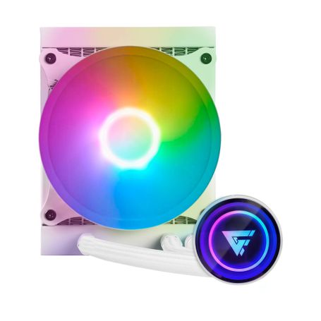 Enfriamiento Liquido. Gamer Factor LQG501. 120MM RGB TDP 150W 1 fan 120mm 70 CFMBlanco. 6005460