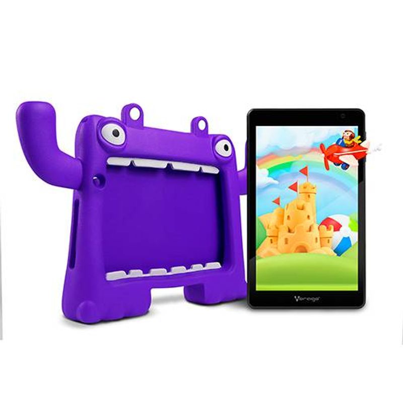 TABLET VORAGO PAD8KIDS 8 PULGADAS ANDROID 13 QUADCORE 4GB 64GB IPS 2MP 5MP WIFI BT GMS FUNDA MORADA 6005460