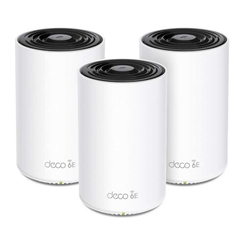 SISTEMA WIFI MESH TPLINK DECO XE75(3PACK)  PARA CONEXIONES EN TODO EL HOGAR 6005460