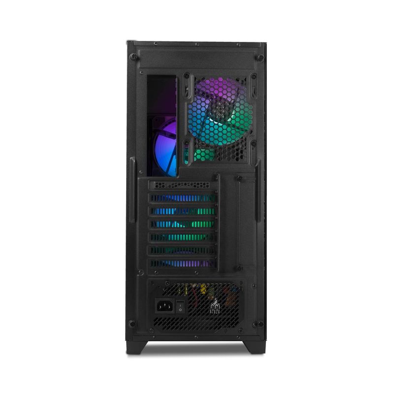 YEYIAN GABINETE GAMER PHOENIX PANEL DE CRISTAL TEMPLADO ATX MATX ITX HASTA 9 VENT 4 INCLUIDOS GPU HASTA 400 MMGRAN CONECTIVIDAD 