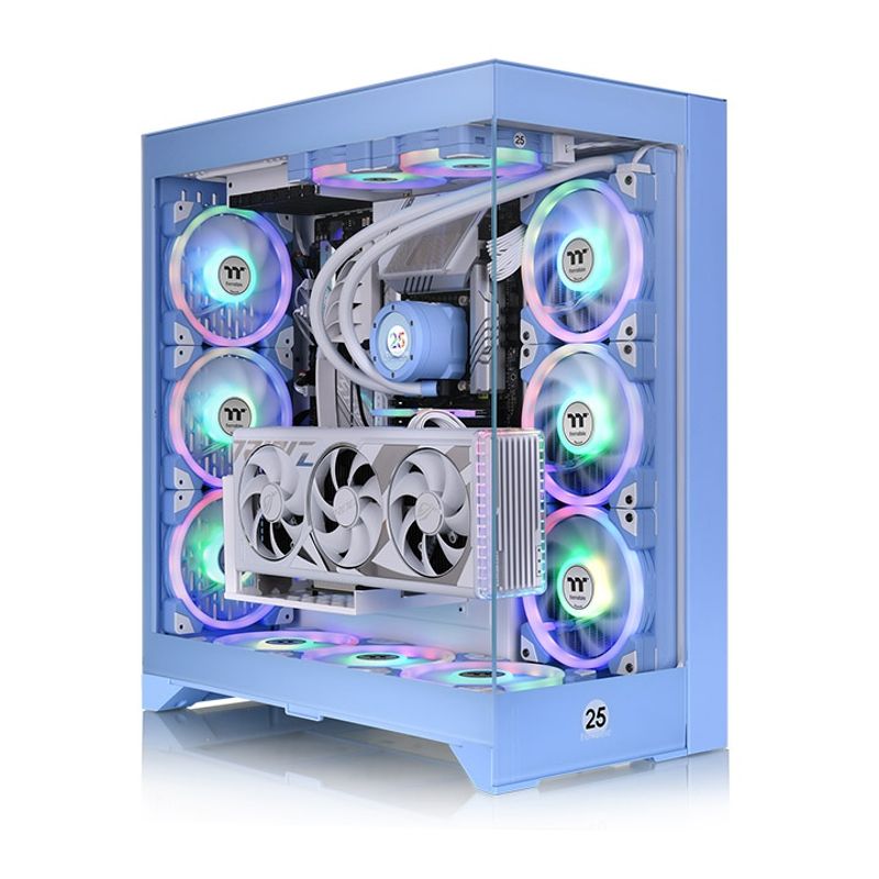 Gabinete THERMALTAKE CA1Y300MFWN00 MidiTower PC Vidrio SPCC ATX EATX micro ATX MiniITX Azul 6005460