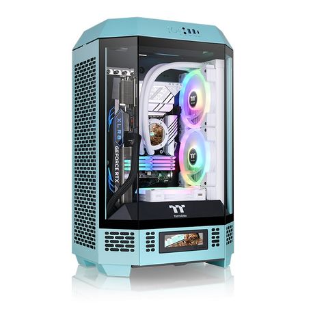 Gabinete THERMALTAKE CA1Y400SBWN00 The Tower 300 Turquoise Micro Tower 6005460