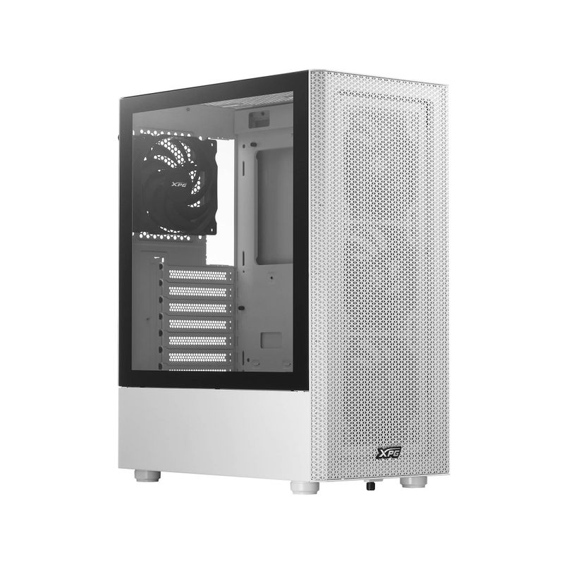  Gabinete GAMER XPG VALOR MESH Media torre (ATX MicroATX y MiniITX) Panel lateral vidrio templado. Filtro polvo extraible. BLANC