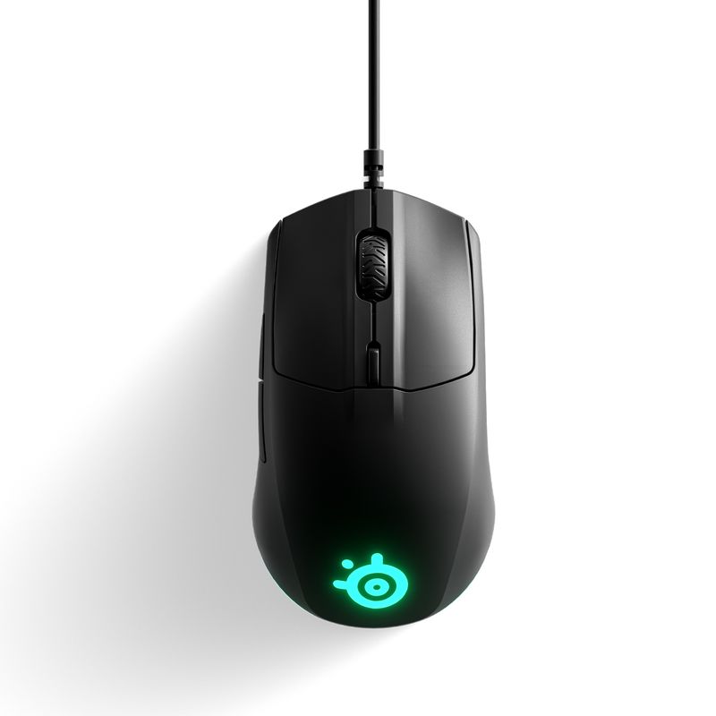 Mouse Para Juegos SteelSeries Rival 3. 8.500 CPI. TrueMove Core Sensor óptico. 6 Botones programables. Botones de Disparo dividi