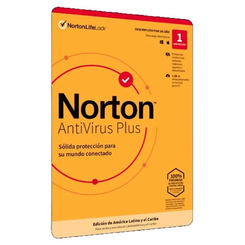 ESD Norton AntiVirus Plus 1 Dispositivo 2 Anos  21437304 6005460