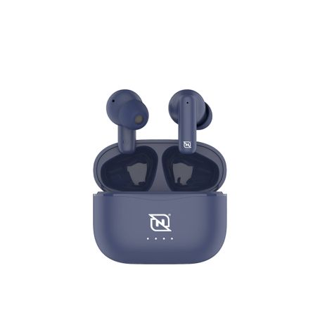 AUDIFONOS INEAR NTWS103 BLUETOOTH 5.3 TWS SUPER BASS MANOS LIBRES HASTA 5 HRS DE DURACIÓN 4 INDICADORES DE CARGA EN DOCK AZUL 60