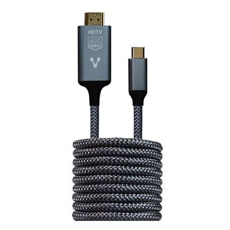 CABLE CONVERTIDOR VORAGO CAB310 Tipo C A HDMI 4k 1.8m 6005460