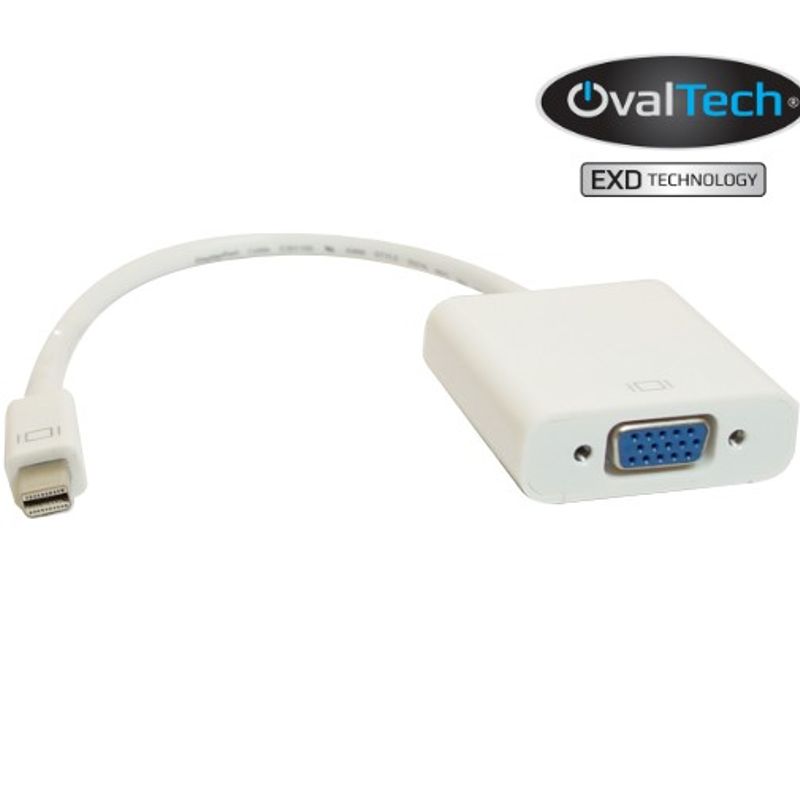 Adaptador Mini DisplayPort  a VGA OVALTECH OVMDPVGA OVMDPVGA 6005460