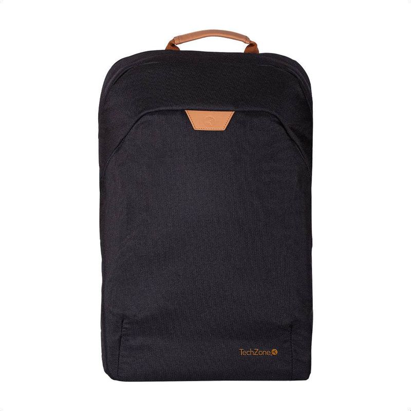 Backpack  ECO HERO Techzone de 15.6 2 compartimientos 1 acolchado para laptop color negro GARANTIA LIMITADA DE POR VIDA. 6005460