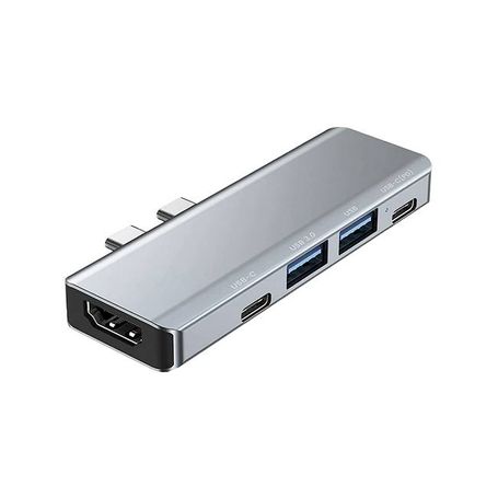 DockStation 5 EN 1 UBP UB52 Hub Adaptador Urban Balance con 5 entradas. Entradas HDMI USB A y tipo C.Carga máxima PD de 100W. 60