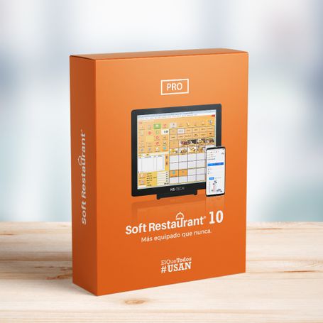 Soft Restaurant®10 Professional Renta Mensual Electrónica. Licencia por establecimiento 10 nodos.  (SR10PRORE). EXCLUSIVO RENOVA