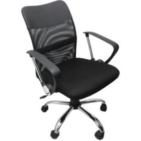 Silla Ejecutiva NEXTEP NE650E Altura Ajustable y Reclinable Giratoria y Cromada Color Negro.  6005460