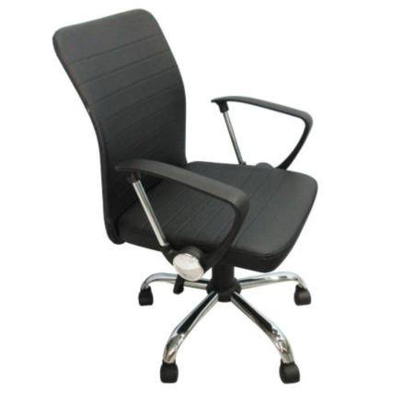 Silla Ejecutiva Nextep NE650R Altura Ajustable Reclinable Polipiel/Base Giratoria Color Negro  6005460