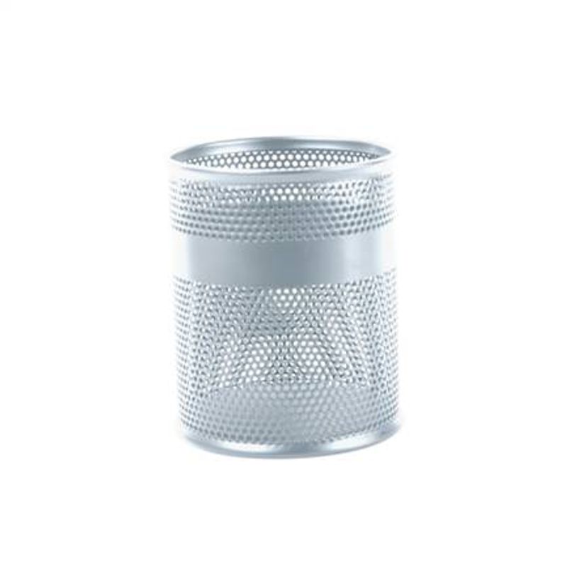 Porta lápices Nextep NE158P mediano material malla metálica 8.5 x 10cm color plata  6005460