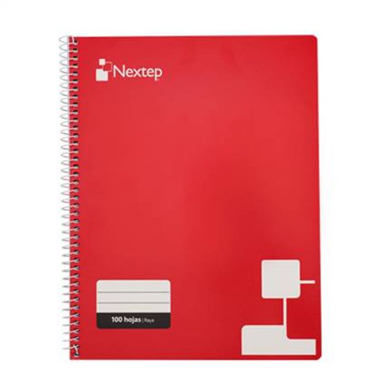 Cuaderno Nextep NE007R a rayas tamano profesional con 100 hojas de resorte  6005460