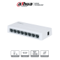 DAHUA PFS3008-8ET-L - Switch para Escritorio de 8 Puertos Fast Ethernet/ 10/100/ Diseño Compacto/ Capa 2/ switching 1.6 Gbps