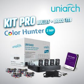 kit pro color hunter 2mp bullet  disco 1tb
