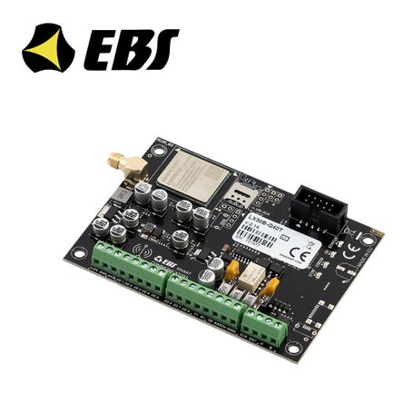 comunicador universal con respaldo de linea telefónica para páneles de alarma en formato contact id o sia marca ebs modelo lx30